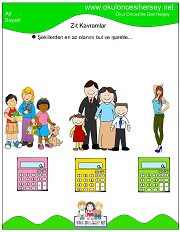 Az Çok Kavramı Çalışma Sayfalarıme çalışmaları